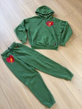 Aviator Nation Green Heart Bolt set